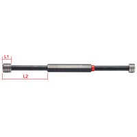 Schroefdraadpluggenmeter met metrische standaarddraad DIN ISO 13 (MR) met verlenging M20 (x2,50)